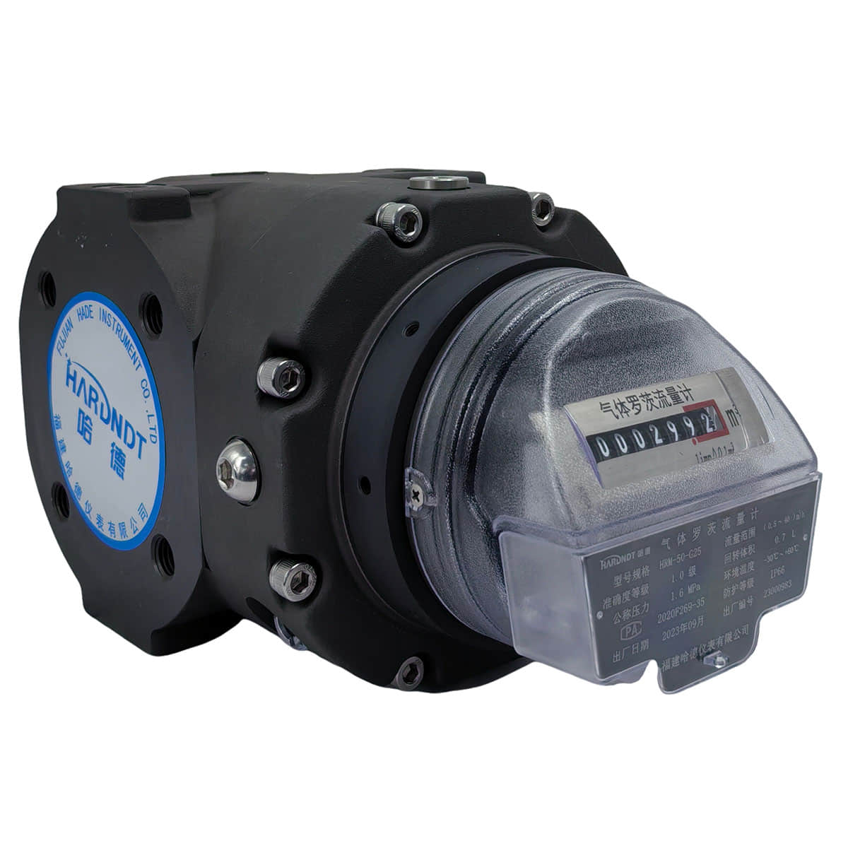 HRM Series Mechanical Display Gas Roots Flowmeter – Reliable, Battery-Free, Cost-Effective