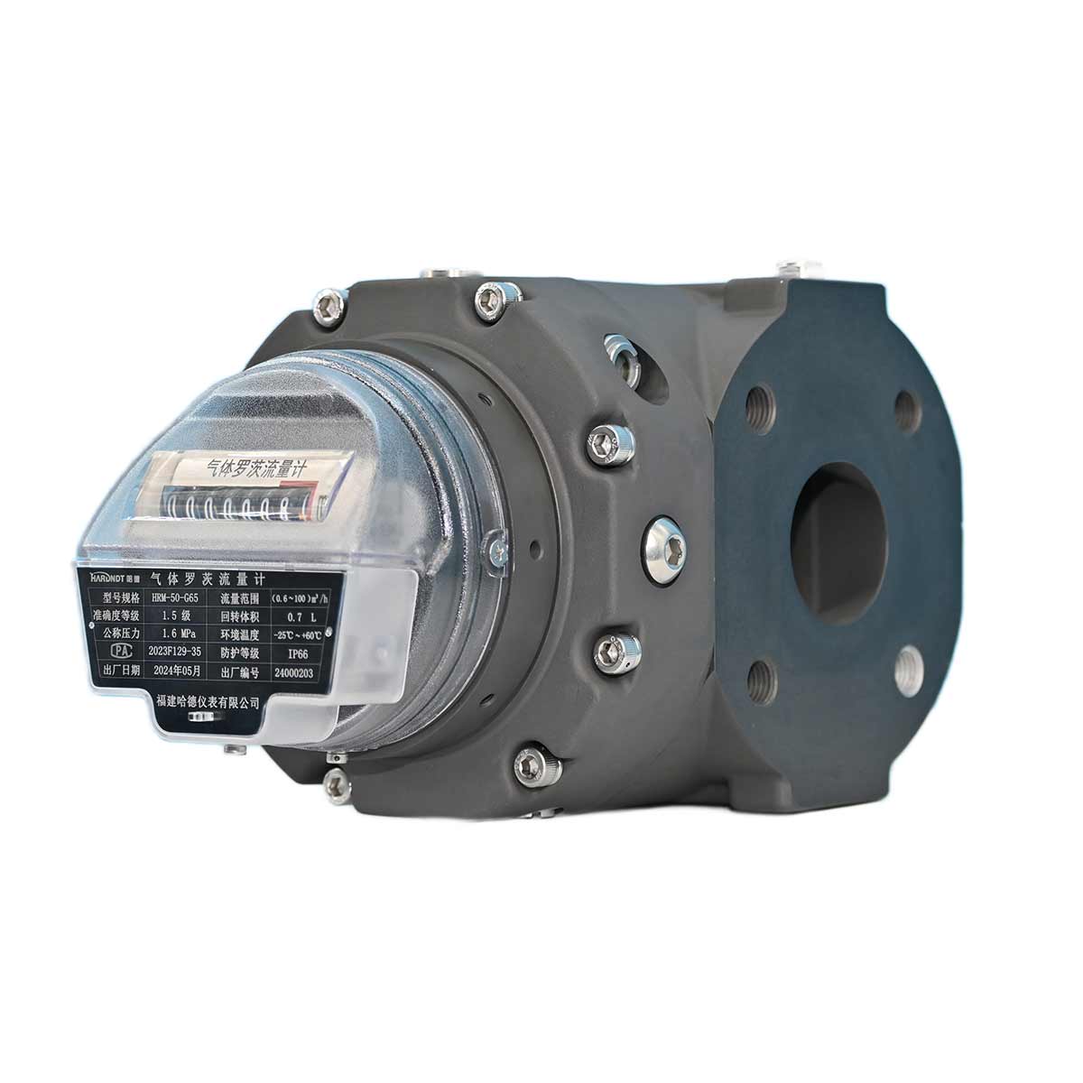HRM Series Mechanical Display Gas Roots Flowmeter – Reliable, Battery-Free, Cost-Effective